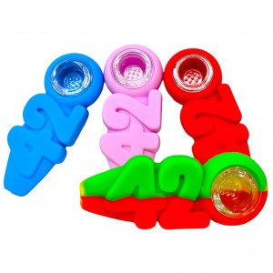 Assorted Designs Silicone Hand Pipes [NTR19]